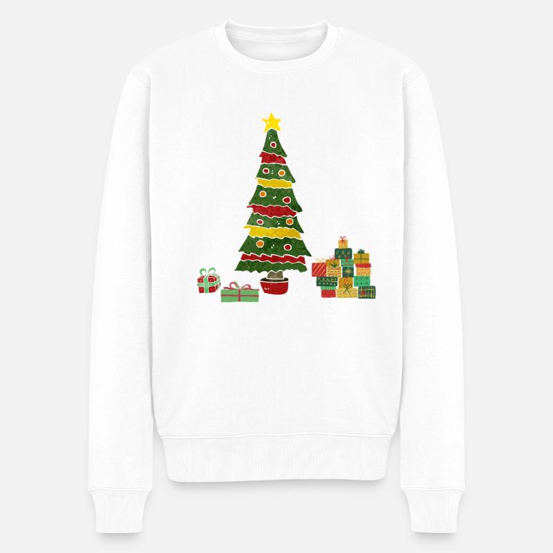 Sapin de Noël - Noël - Pull Premium bio Homme - blanc