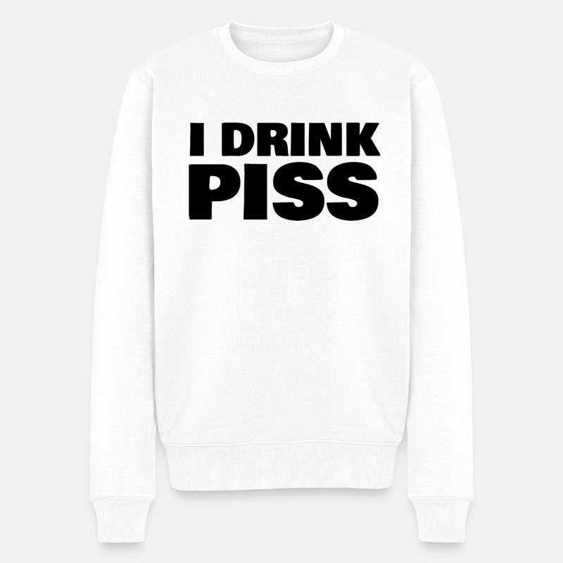 i drink piss - Pull Premium bio Homme - blanc
