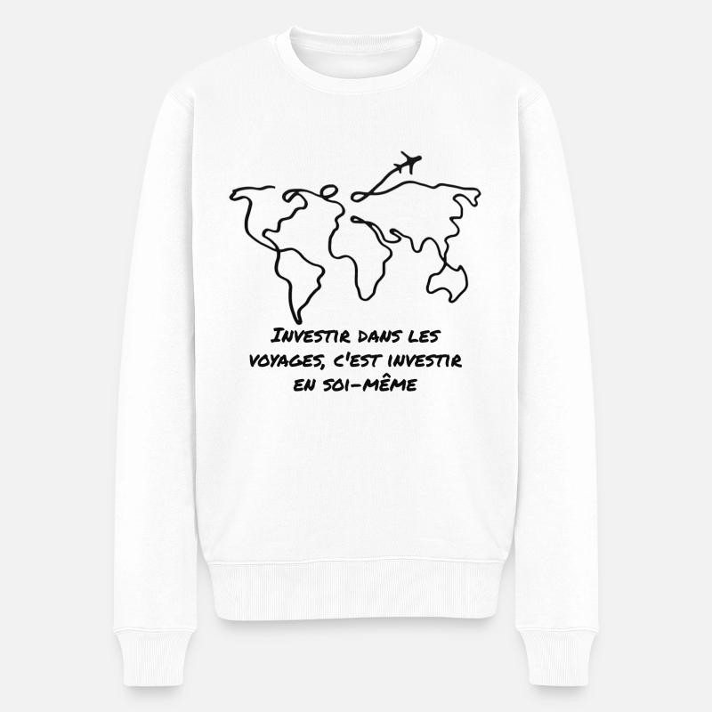 Voyage - Pull Premium bio Homme - blanc