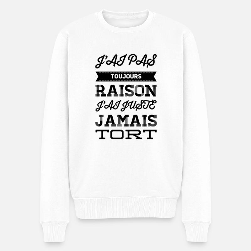 Têtu - Pull Premium bio Homme - blanc