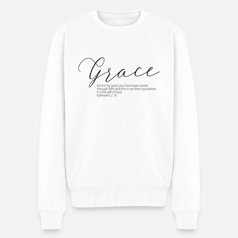 Grace éphésiens - Pull Premium bio Homme - blanc