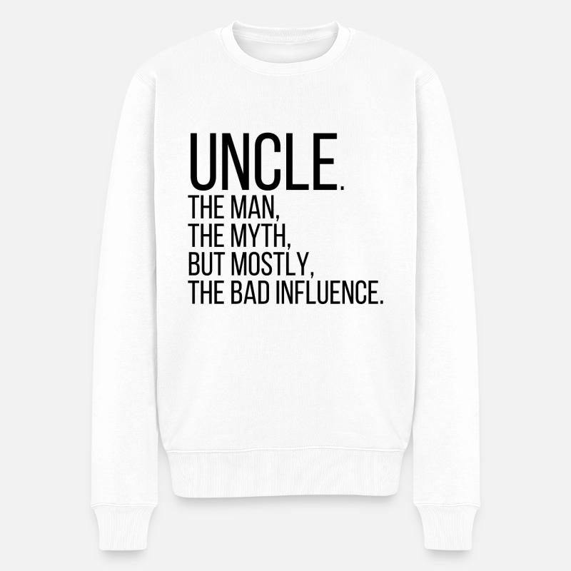 Uncle - Männer Premium Bio Pullover - Weiß
