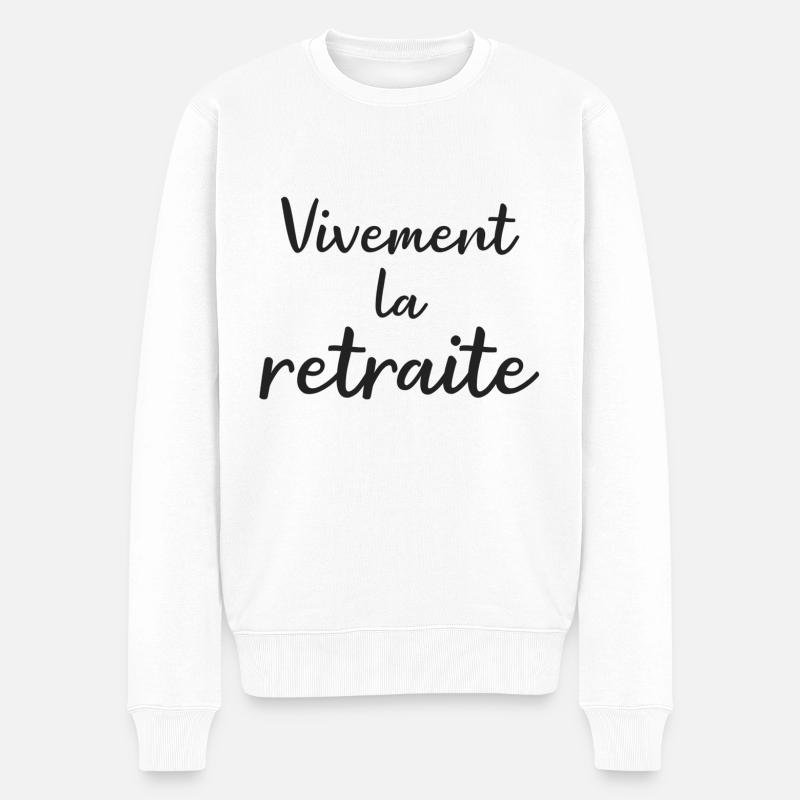 Vivement la retraite - Pull Premium bio Homme - blanc