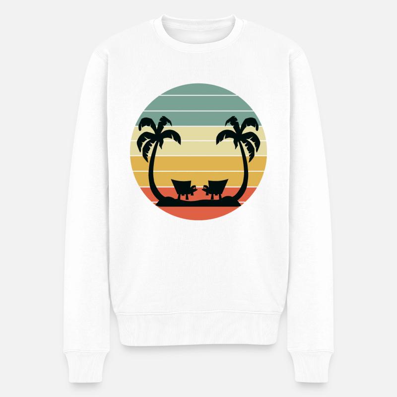 Vacances d'été - Pull Premium bio Homme - blanc