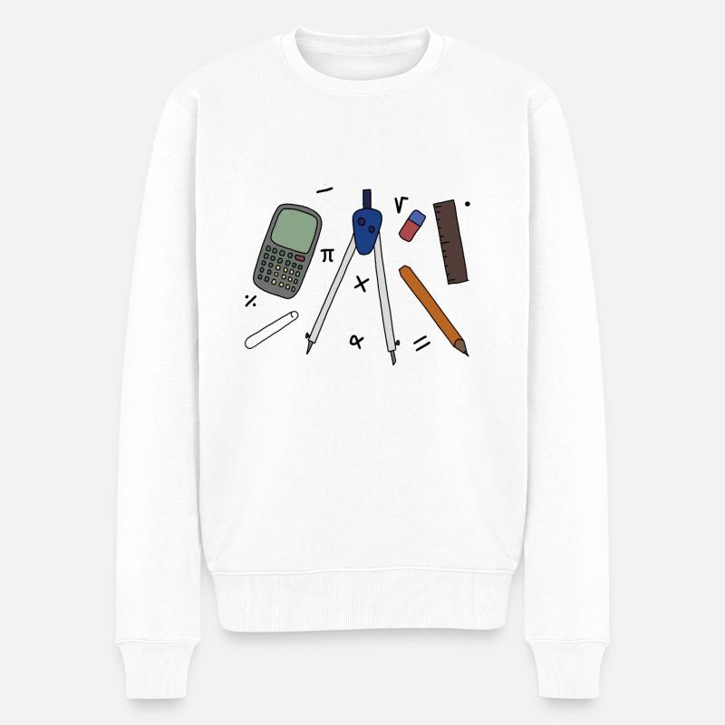 Prof de maths - Pull Premium bio Homme - blanc