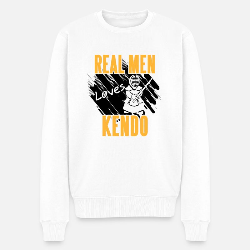 Kendo - Pull Premium bio Homme - blanc