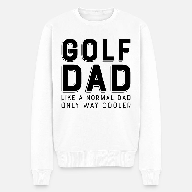 Golf - Männer Premium Bio Pullover - Weiß