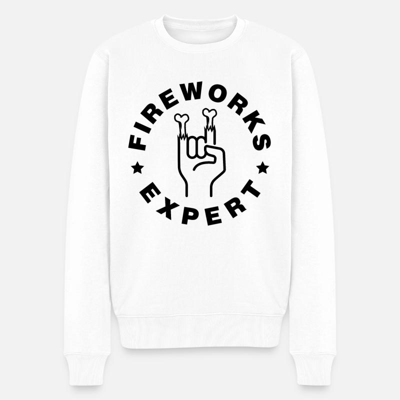 Fireworks Expert Firework Firecracker Pyro - Pull Premium bio Homme - blanc