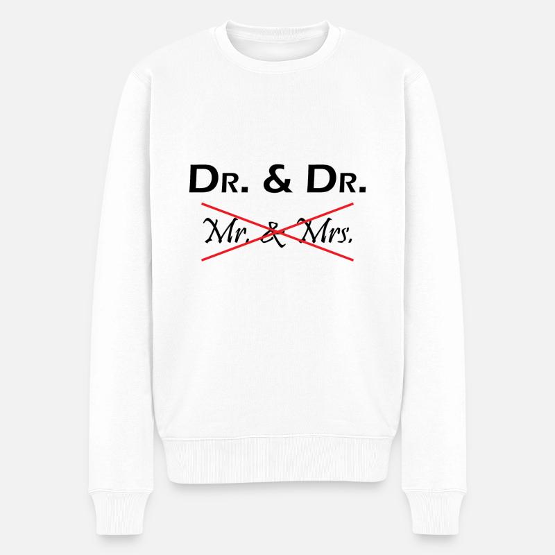 Cadeau étudiant Dr Phd - Pull Premium bio Homme - blanc