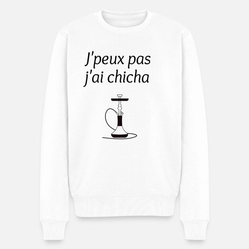 J'peux pas j'ai chicha - Pull Premium bio Homme - blanc