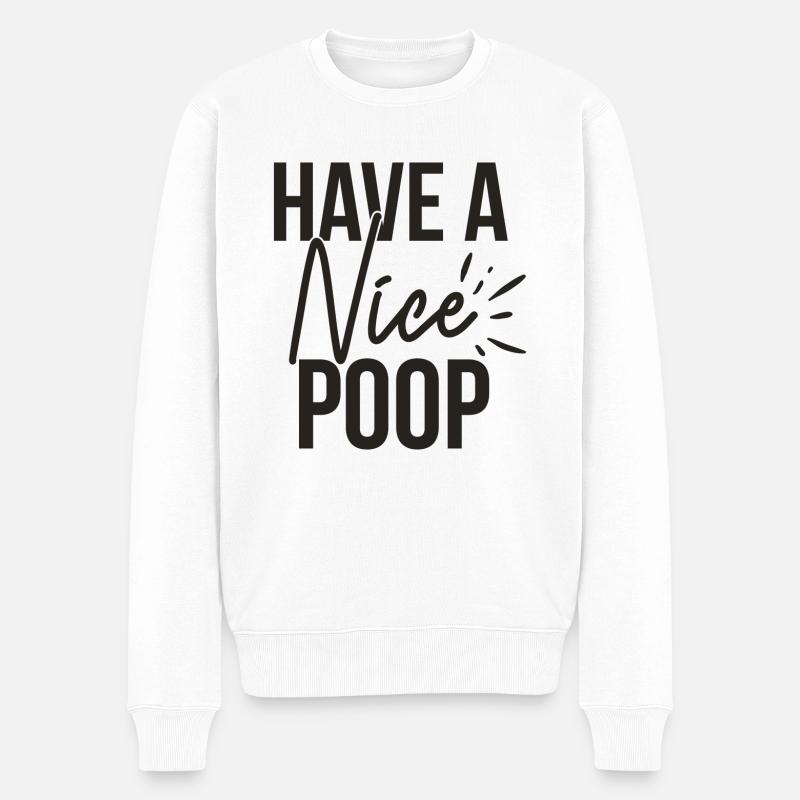 Avoir une merde de Nice - Pull Premium bio Homme - blanc