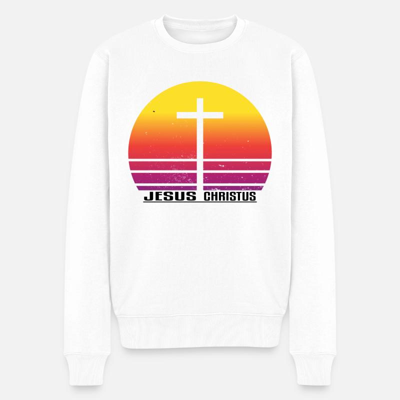 Jésus-Christ - Pull Premium bio Homme - blanc