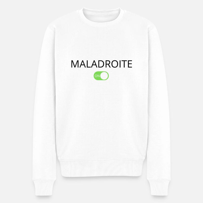 Maladroite mode - Pull Premium bio Homme - blanc