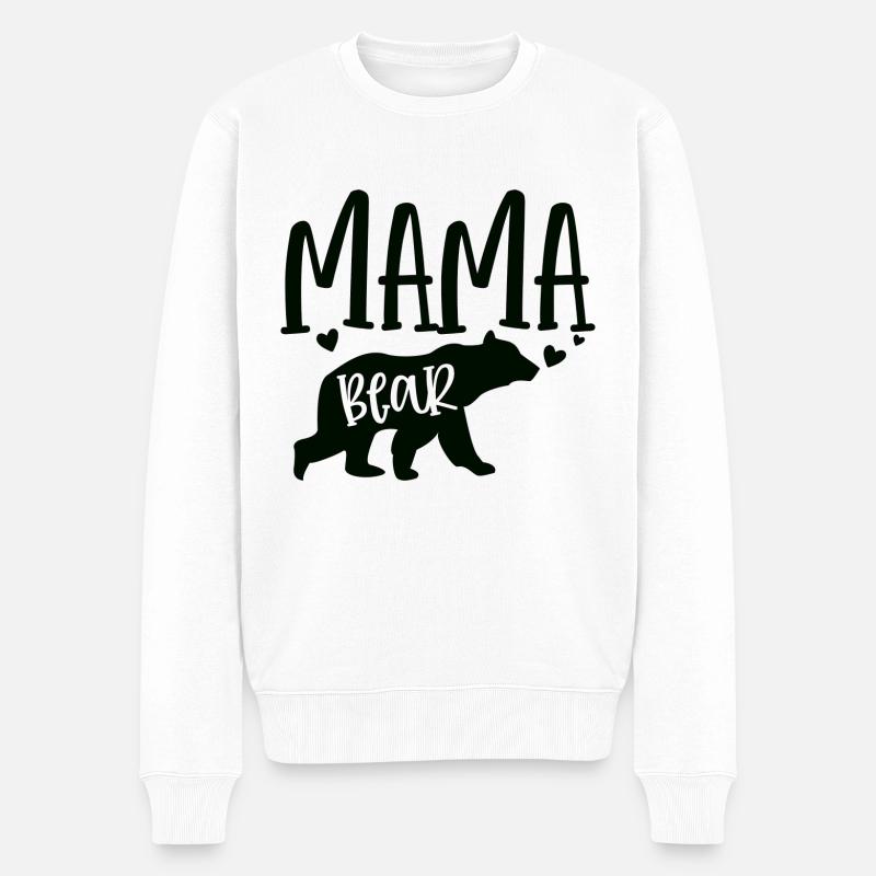 Ours de maman - Pull Premium bio Homme - blanc
