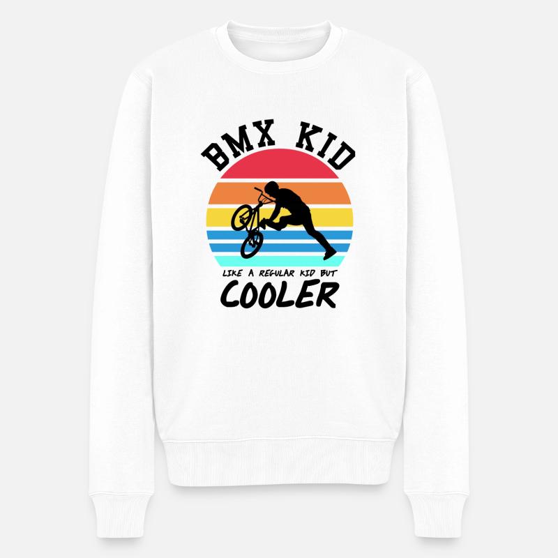 BMX - Pull Premium bio Homme - blanc