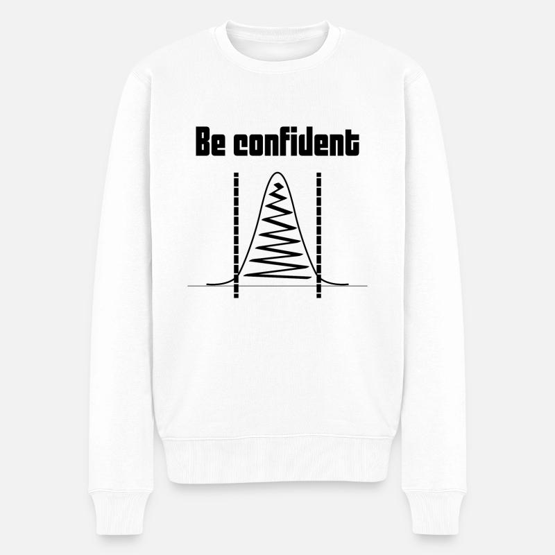 Be confident Informatik Datenwissenschaft Geschenk - Männer Premium Bio Pullover - Weiß