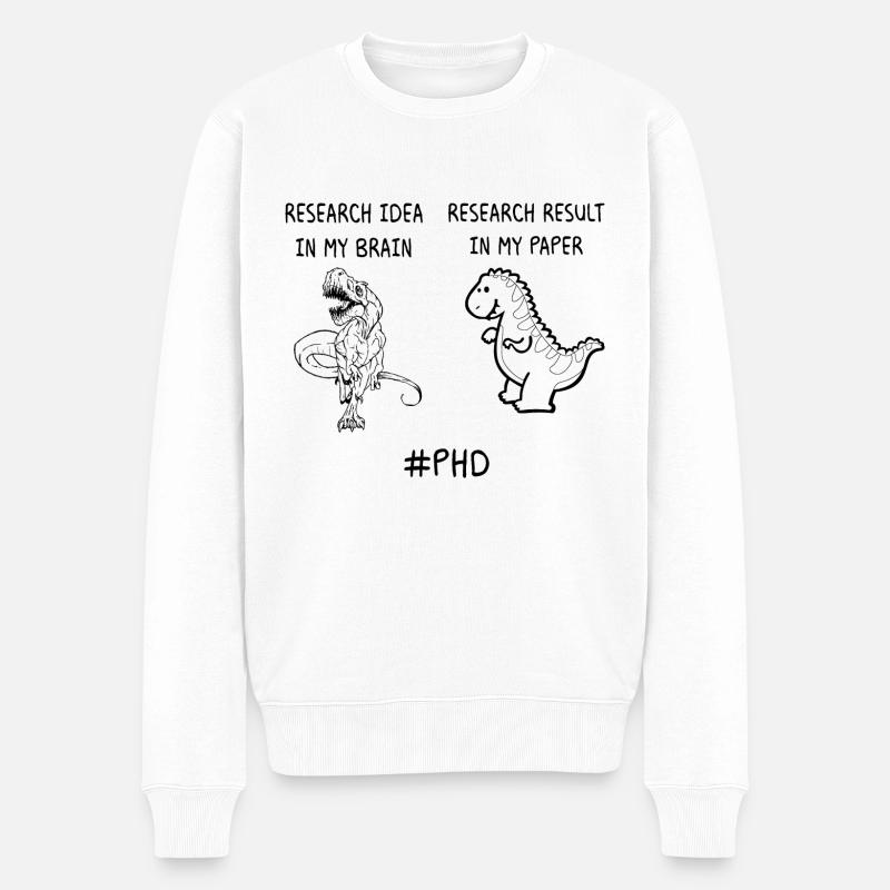 Recherche phd étudiant cadeau - Pull Premium bio Homme - blanc