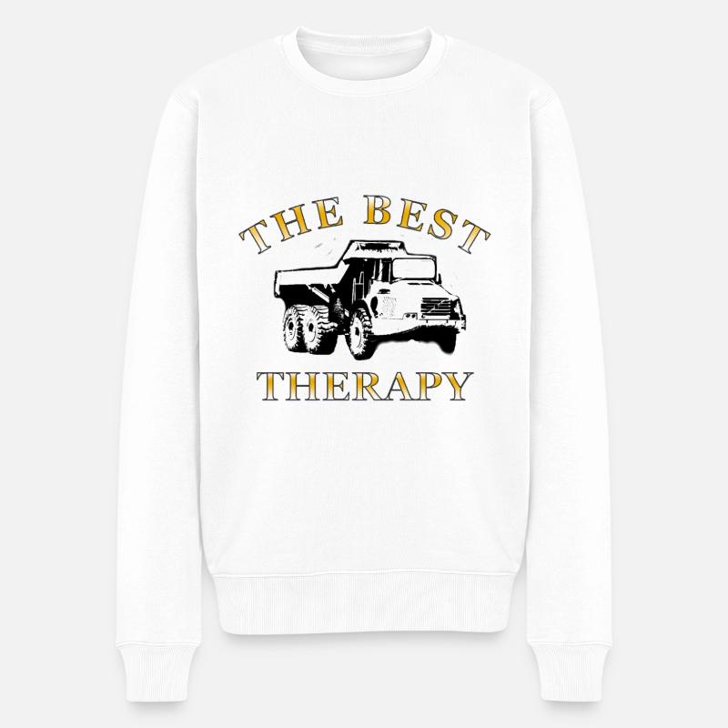 Basculement - Pull Premium bio Homme - blanc