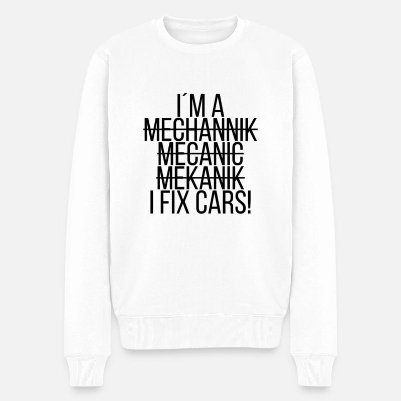 Je fixe! - Pull Premium bio Homme - blanc