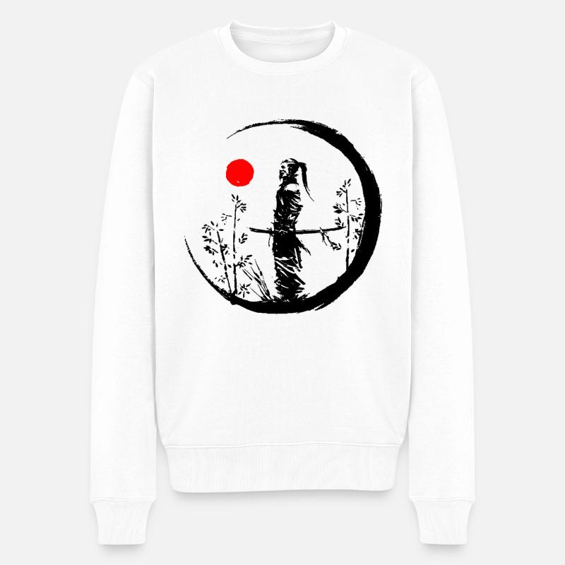 samurai - Pull Premium bio Homme - blanc