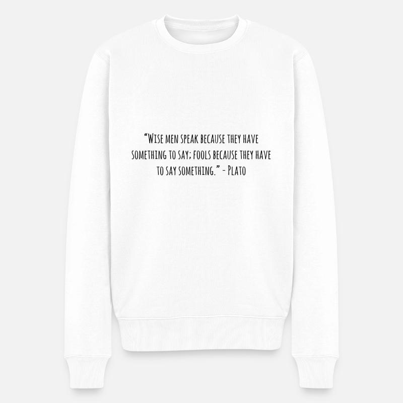 Idée de cadeau Philolsophie - Pull Premium bio Homme - blanc