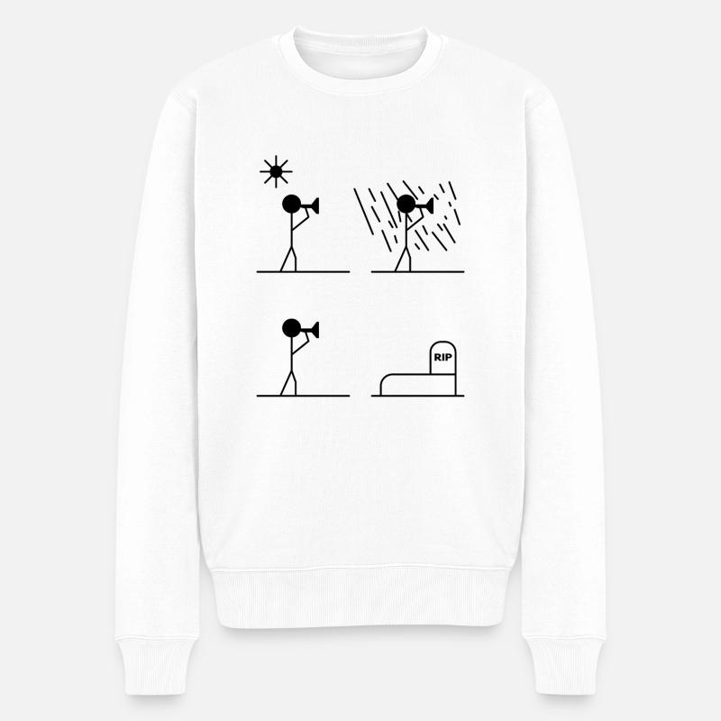 Im vous attend - Pull Premium bio Homme - blanc