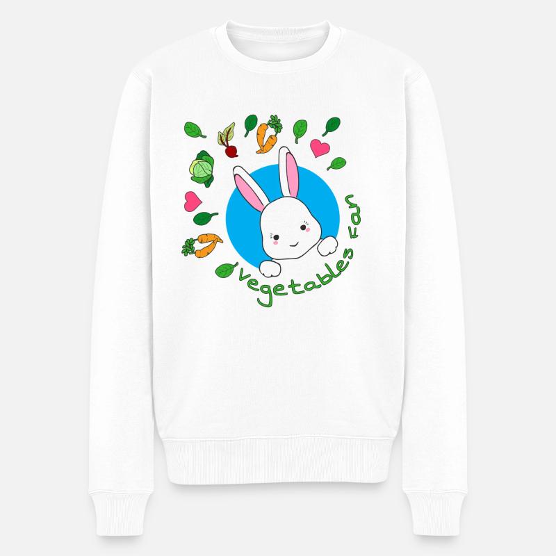 Les fans de Vegetables - Pull Premium bio Homme - blanc