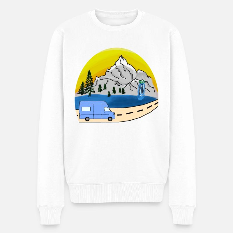VAN LIFE VANLIFER NOMADS - Pull Premium bio Homme - blanc