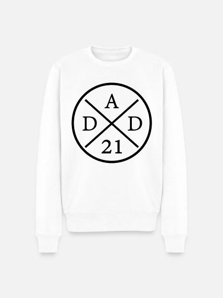 dad 21 - Männer Premium Bio Pullover - Weiß