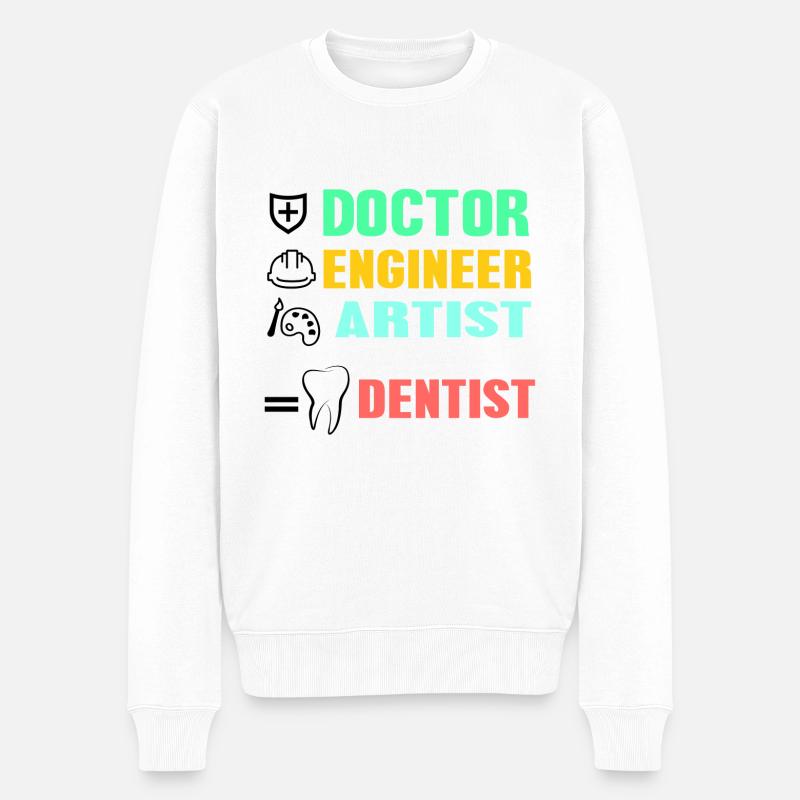 Dentiste - Pull Premium bio Homme - blanc