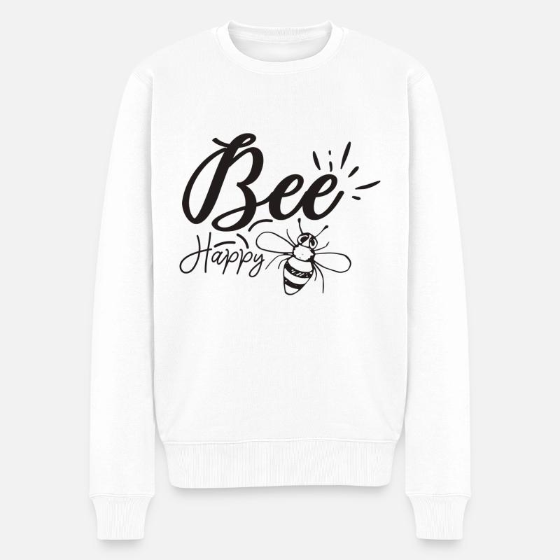 Bee Heureux - Pull Premium bio Homme - blanc