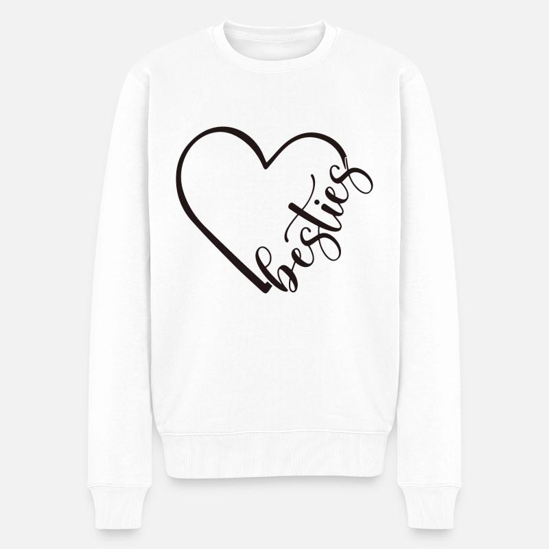 Beste - Männer Premium Bio Pullover - Weiß