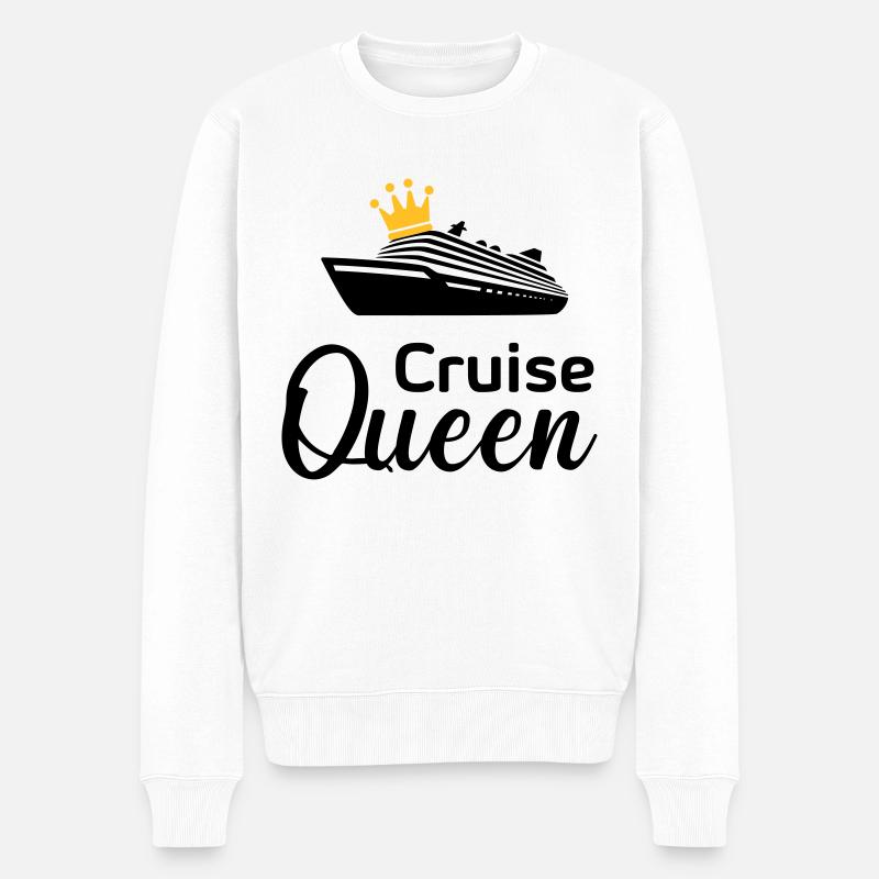 Cruise Queen - Männer Premium Bio Pullover - Weiß