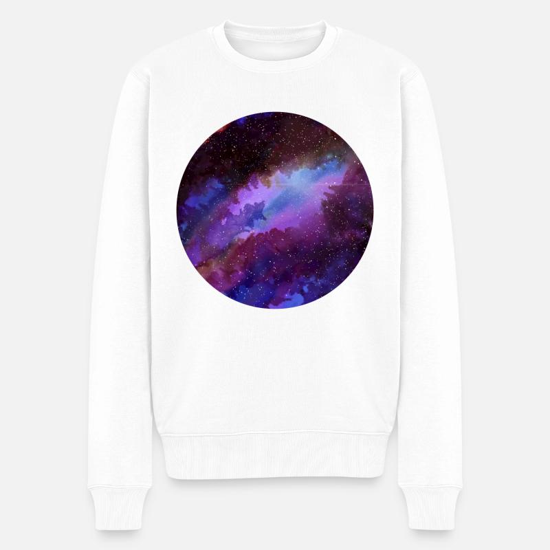 Galaxy Design - Pull Premium bio Homme - blanc