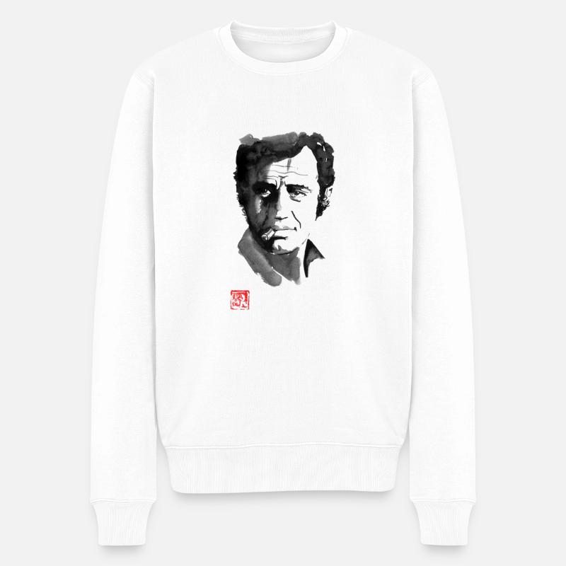 belmondo - Männer Premium Bio Pullover - Weiß