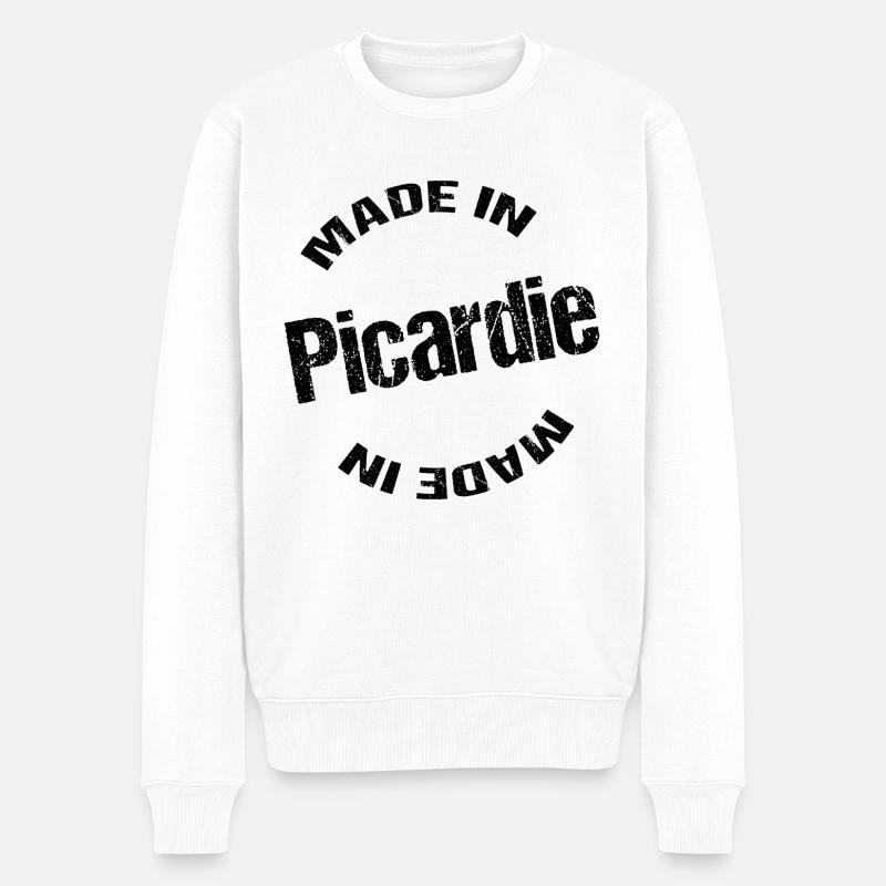 made in picardie - Männer Premium Bio Pullover - Weiß