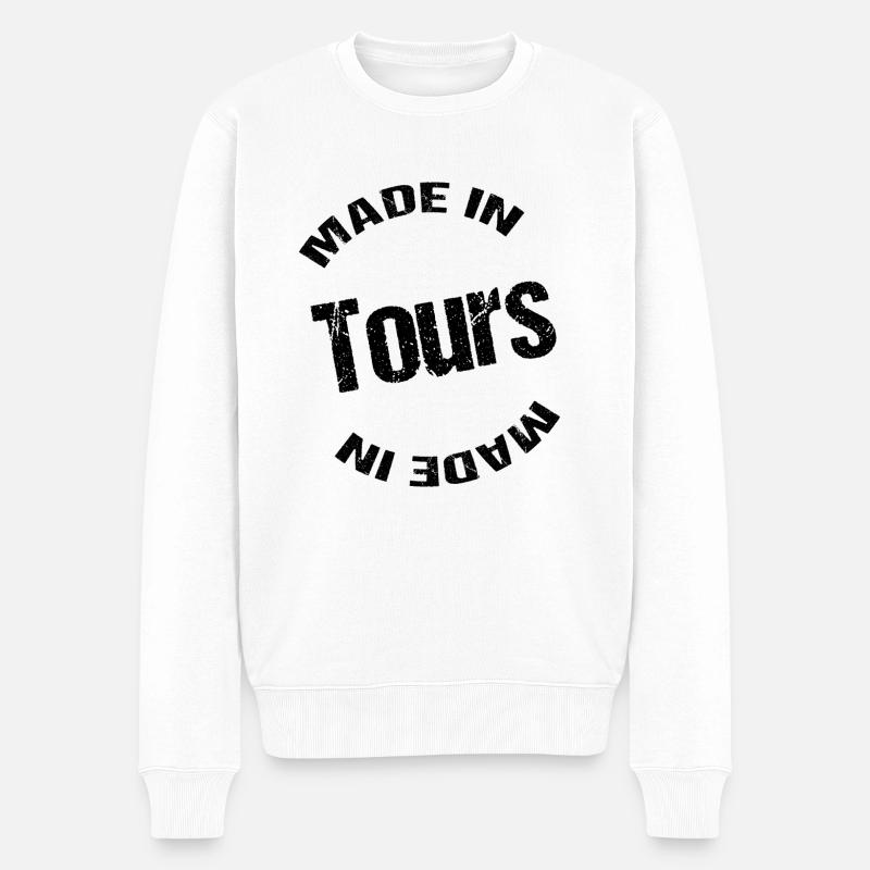 made in tours - Pull Premium bio Homme - blanc