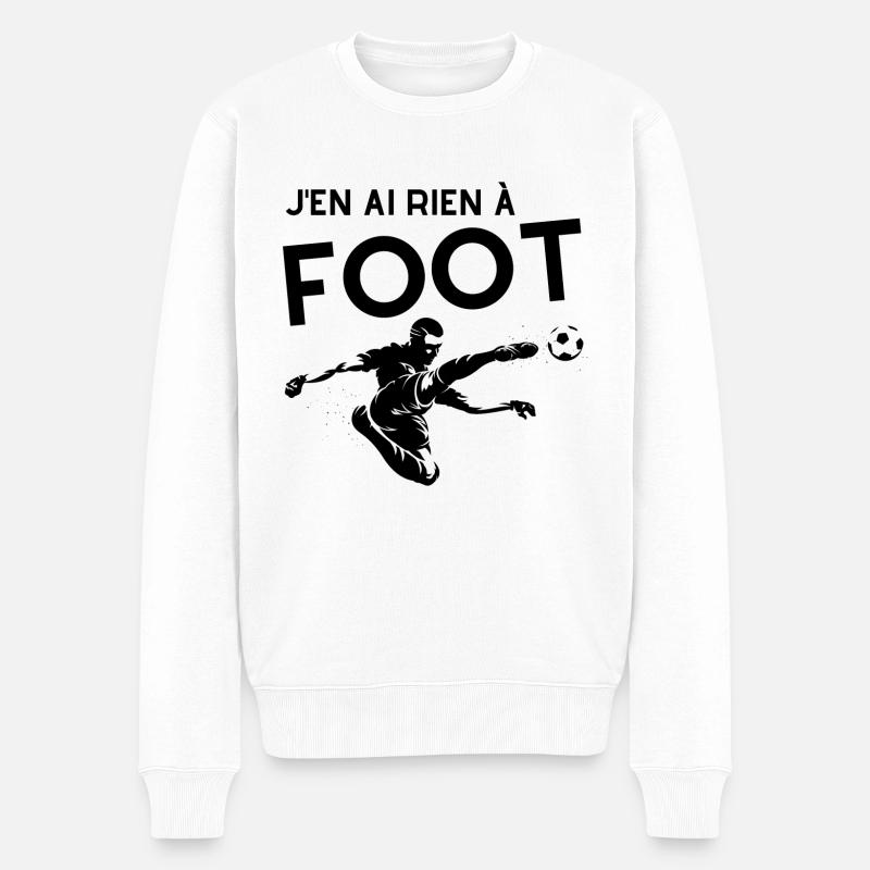 J'en ai rien à foot - Pull Premium bio Homme - blanc