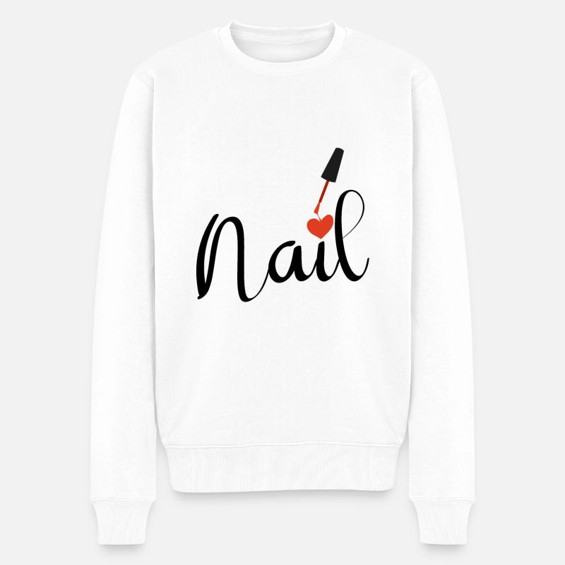 Nail rot - Männer Premium Bio Pullover - Weiß