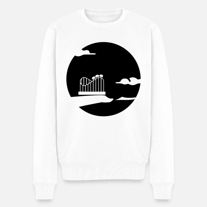 Rollercoaster montagnes russes - Pull Premium bio Homme - blanc