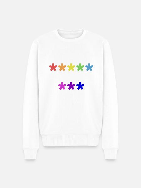 Anti pis lgbt+ - Men's Premium Organic Jumper - white
