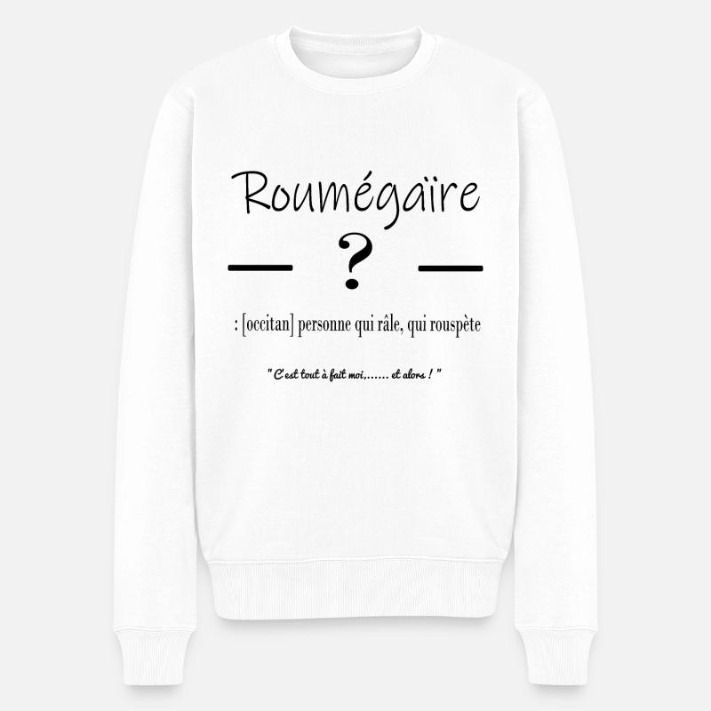 Roumégaïre - Pull Premium bio Homme - blanc