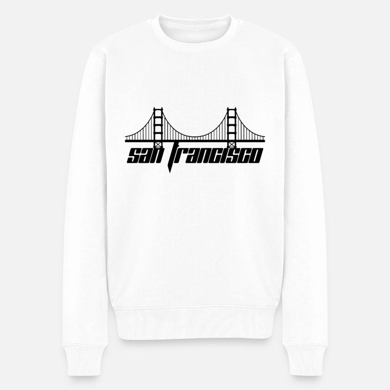 San Francisco - Pull Premium bio Homme - blanc
