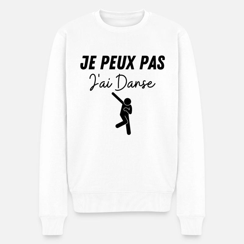 je peux pas j ai danse - Pull Premium bio Homme - blanc