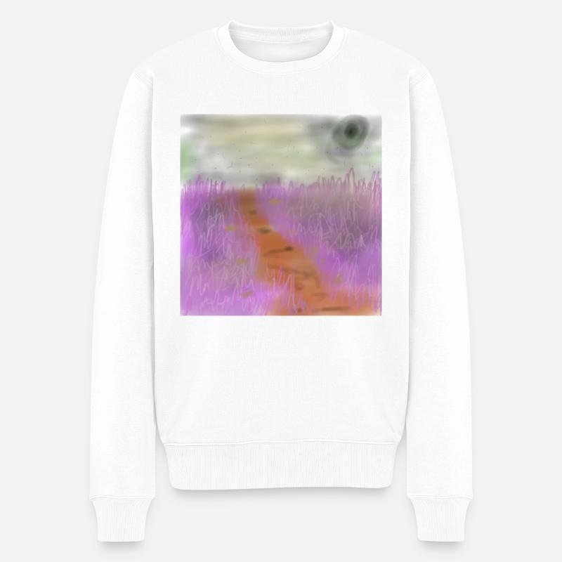 Prairie d’herbe - Pull Premium bio Homme - blanc