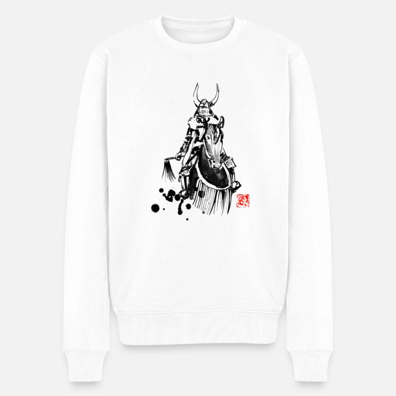 shogun riding - Pull Premium bio Homme - blanc