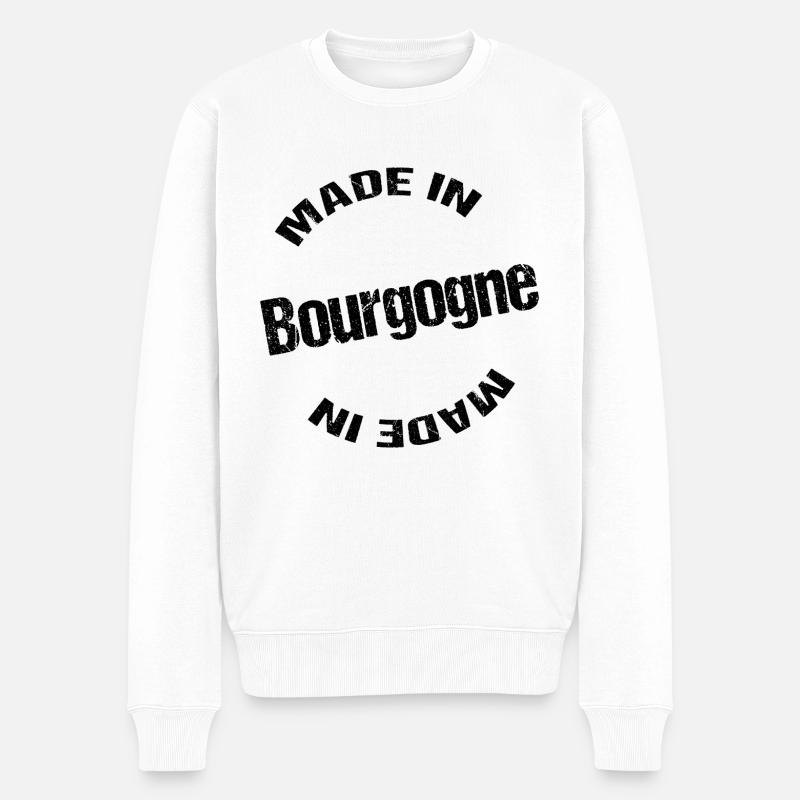 Made in Bourgogne - Pull Premium bio Homme - blanc