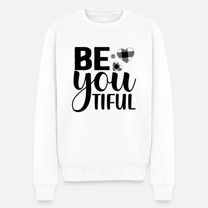 Sois-tu tiful - Pull Premium bio Homme - blanc