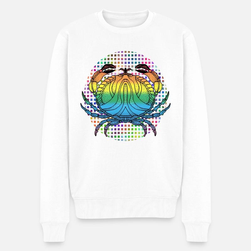 Crabe - Pull Premium bio Homme - blanc