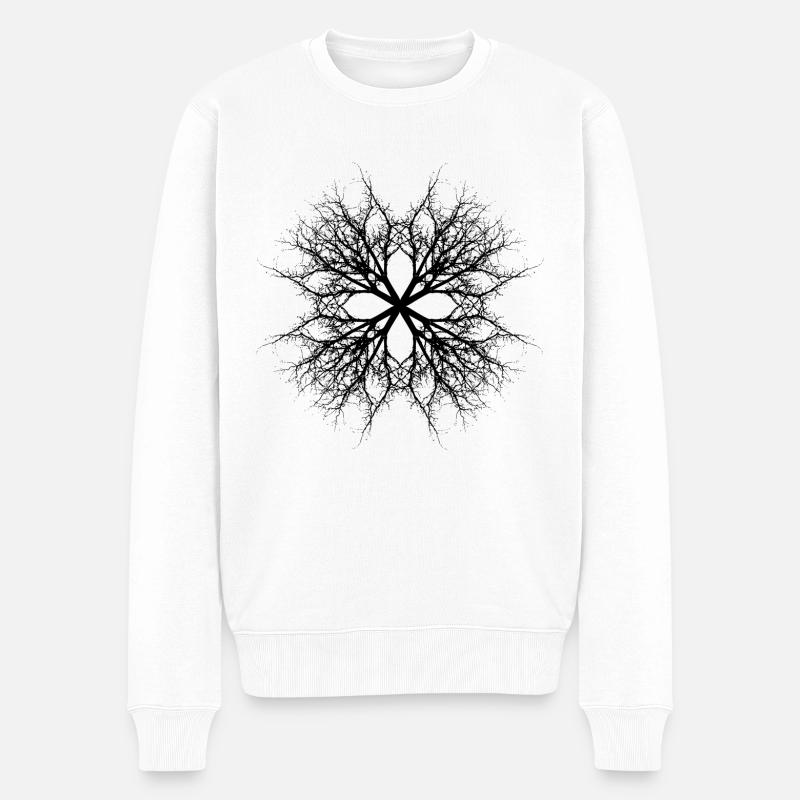 Deep in the Forest - Männer Premium Bio Pullover - Weiß